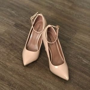 Dollhouse Shoes Nude High Heel Pointed Toe Pumps